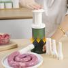 Manual Sausage Stuffer Maker Multifunctional Meat Filling Tool with Nozzles,Easy-to-Use for Homemade Sausages & Kitchen Cooking