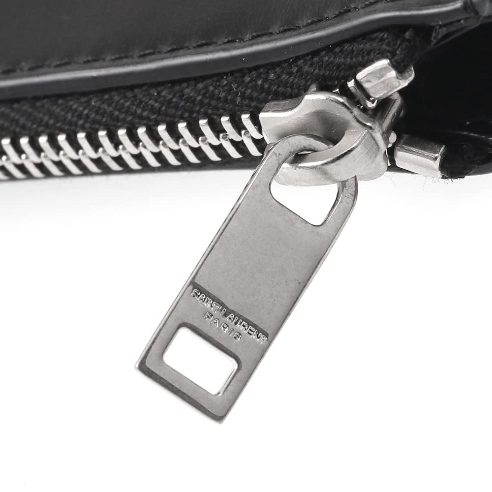 Saint Laurent Card Case and Coin Case [SAINT LAURENT PARIS] Monogram with Coin Purse, 629899 1JB0E 1000, Black [Parallel Import]