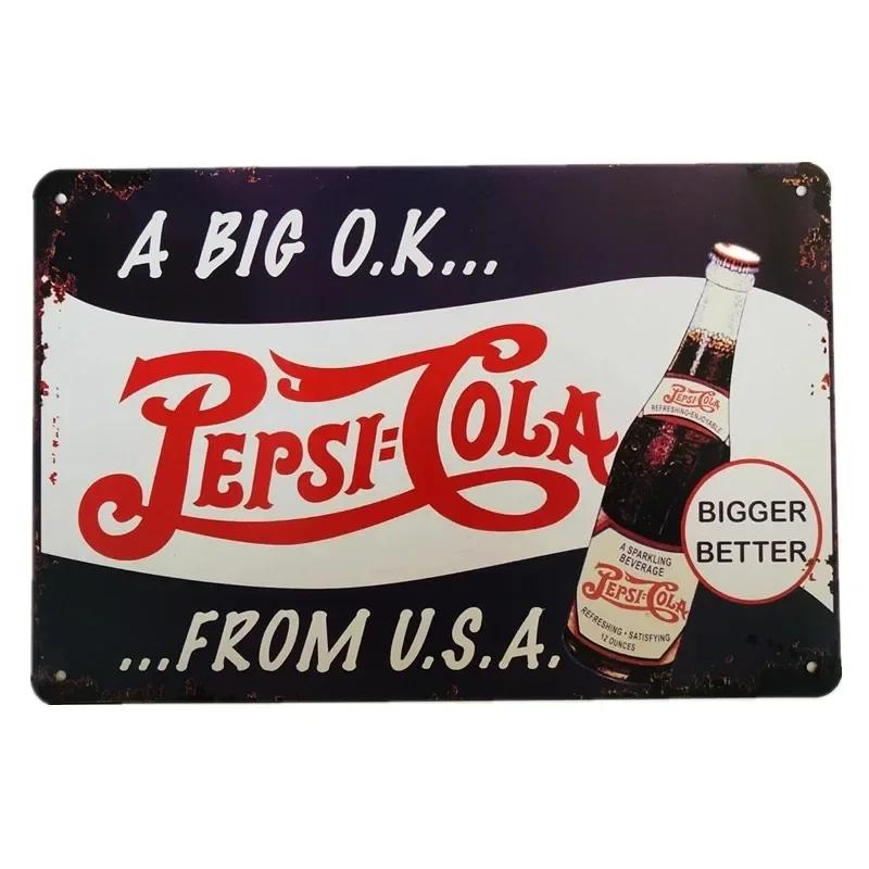 Vintage Metal Tin Signs Decor Retro Plaque Drinks Art Wall Posters for Kitchen Bar Pub Club Man Cave