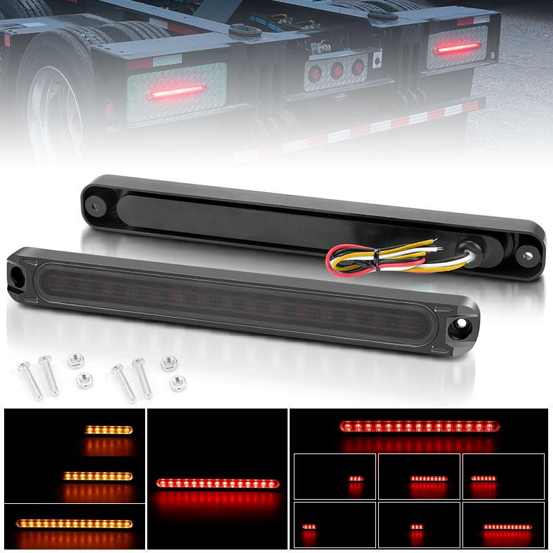 30Led Brake Tail Light Turn Signal Light DRL Red Yellow Flowing Stop Flash Lamp For Car Motorcycle Truck Trailer ATV SUV 12V 24V