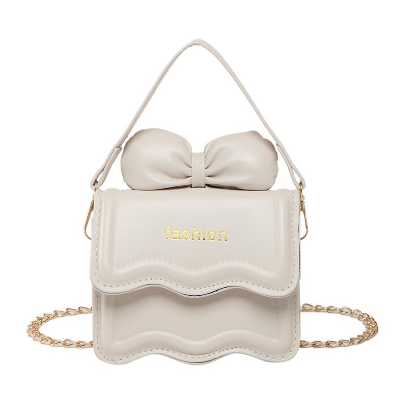 Sweet Girl 2025 Mini Lipstick Women's Crossbody Bag with Bow Chain