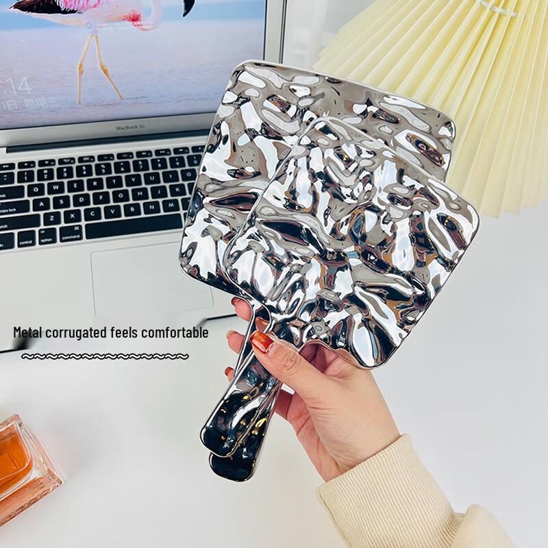 Portable Round Handheld Makeup Mirror