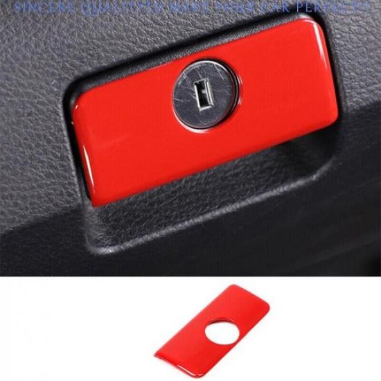 For Toyota Tacoma 2016-2023 Glossy Red Co-Pilot Storage Box Handle Cover Trim 1X
