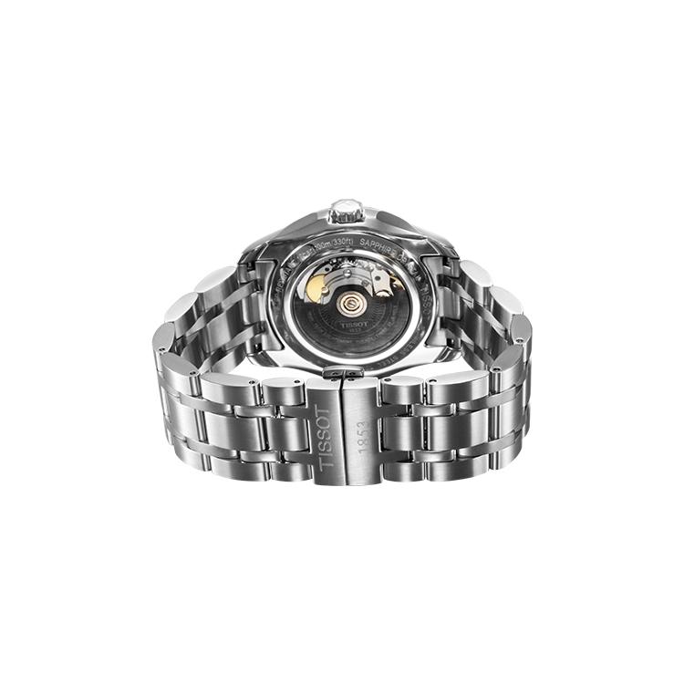 Tissot Kutu Collection Movimento Meccanico Automatico Resistenza all'Acqua 100m Orologi da Uomo Orologio 39mm Quadrante Argento T035.407.11.031.01-
