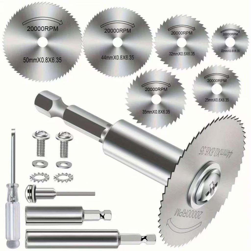 High-Speed Steel Hex Shank Saw Blade Set for Woodworking and PVC Pipe Drilling
