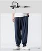 Monk Loose Cotton-Linen Meditation Pants - Hemmed for Spring & Summer