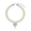Trending European & American Pearl Jewelry Set: Necklace, Earrings, and Bracelet for Weddings & Evenings