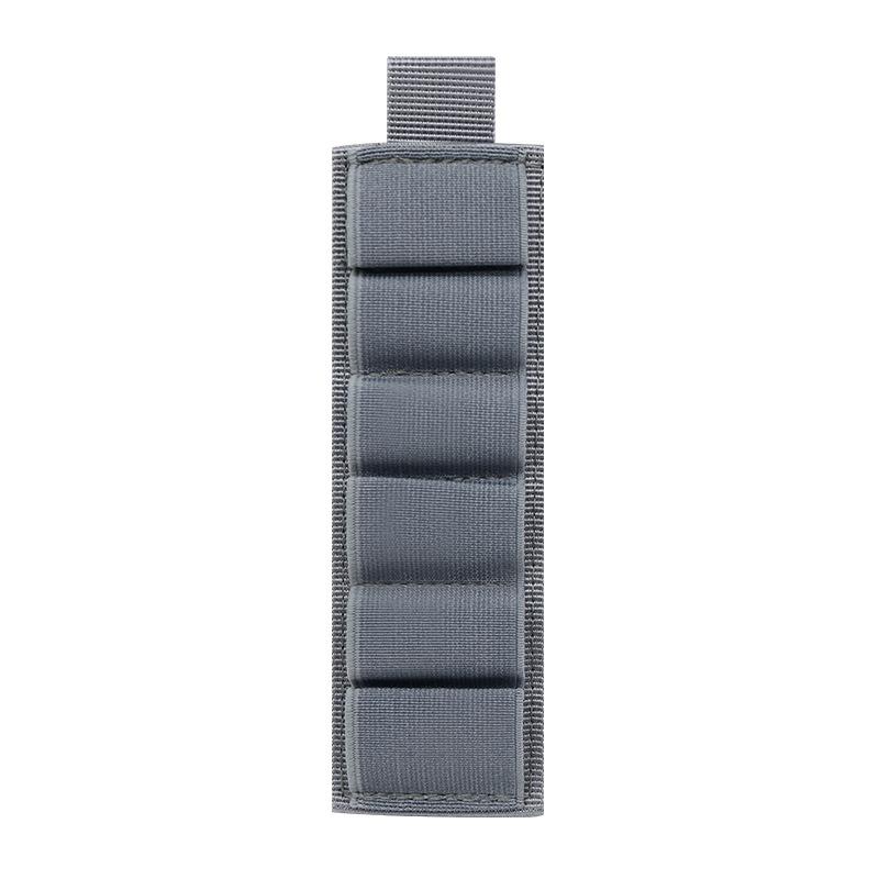 Tactical 6/9 Round Ammunition Bag 12/20GA Shotgun Portable Velcro Attachment Bag Circular Rifle Bullet Holder.
