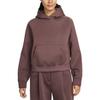 Sportbekleidung FW25 Übergroßer Fleece Einfarbige Lockere Passform Kapuzenpullover Langarm Sweatshirt Damen Oberteile IF0329-502