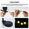 Upgrade 1/2/4 Stück Solar Glühwürmchen Lichter Außen Wasserdicht LED Garten Rasen Lampe Solar Schwingend Sonnenlichtbetrieben Landschaft Hof Terrasse Dekoration