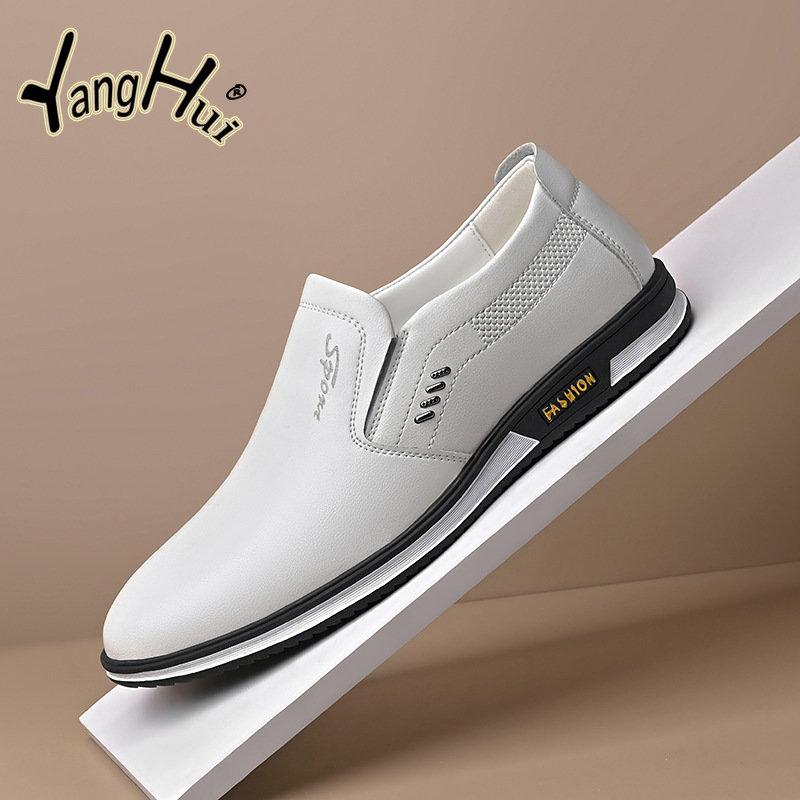 Fashion Men's Leather Casual Shoes Outdoor Breathable Business Oxfords 2024 New Fashion Summer Spring Zapatos Mujer Unisex