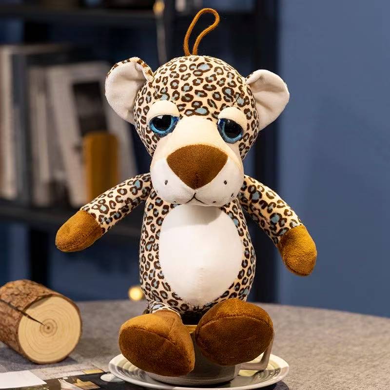 Latest Fun Zoo Big Eyes Animal Doll Kawaii Stuffed Plush Toy Handmade Doll Cartoon Anime Cute Children's Birthday Gift Doll