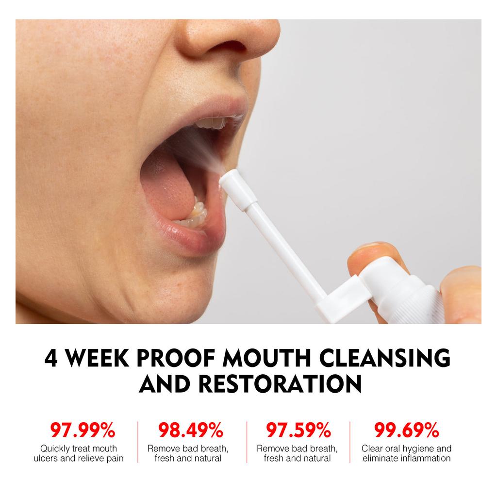 EELHOE Oral Care Spray Oral Cleaning and Maintenance Teeth and Gum Care Spray Less