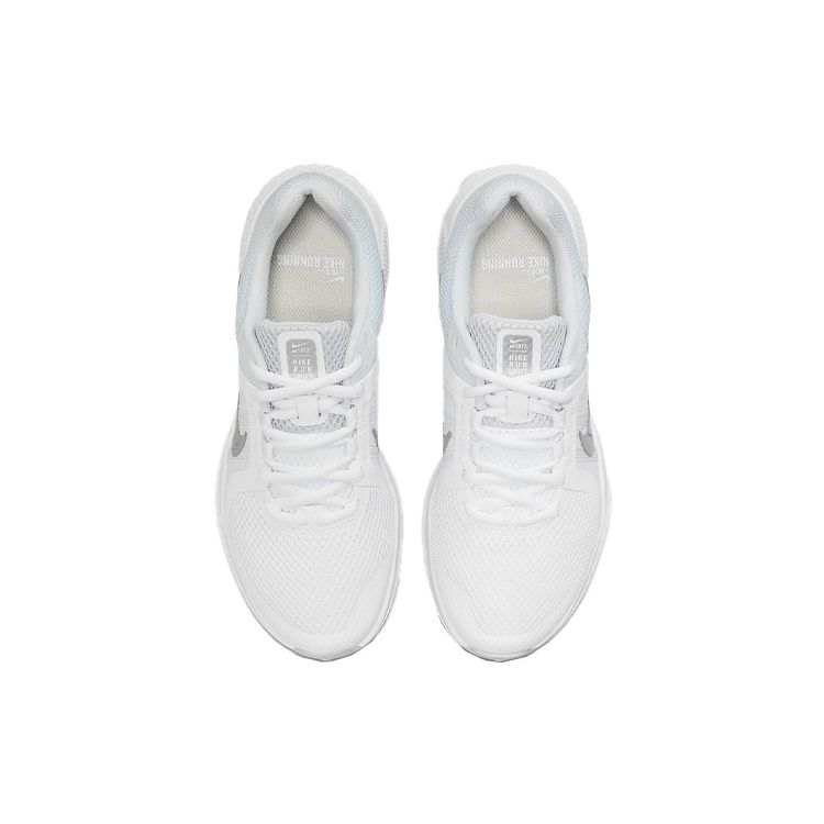 Nike Run Swift 2 White Metallic Silver Women Sneakers Pure-Platinum CU3528-105