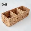 Hračky Kosmetika Proutěný koš Pletený dělený koš Velkokapacitní Ekologický víceúčelový stolní zásuvka Organizér Úložný koš