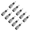 J.40006 10pcs set 2mm Nickel Plated Banana Female Jack Socket Panel Mount Binding Post