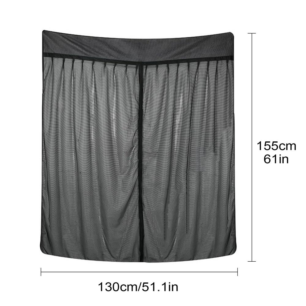 

RV Screens & Curtains Breathable RV Screen Door Curtains Fly Repeller Mesh Easy Install Camping Cover Car Sunshade Mesh