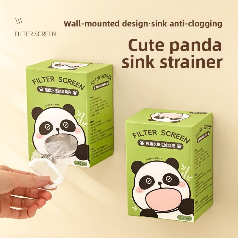 

100 шт. Одноразовый сетчатый фильтр для кухонной раковины, предотвращающий засоры от остатков Box of 100pcs