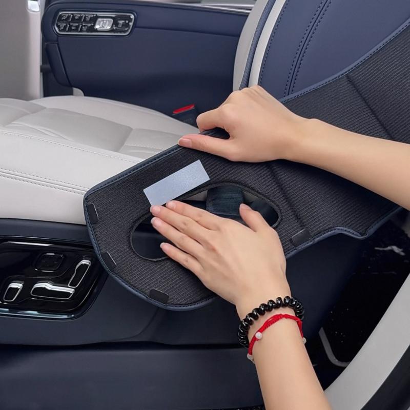 For Zeekr 9X 2025 2026 Second Row Seat Outer Panel Leather Protective Sticker Storage Bag Interior Accessories