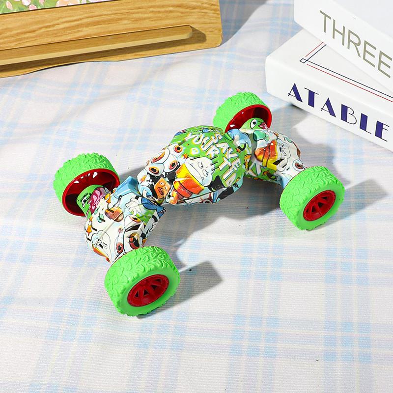 Offroad Childrens Inertia Car Toy With Cartoon Graffiti And Press Design Rebound