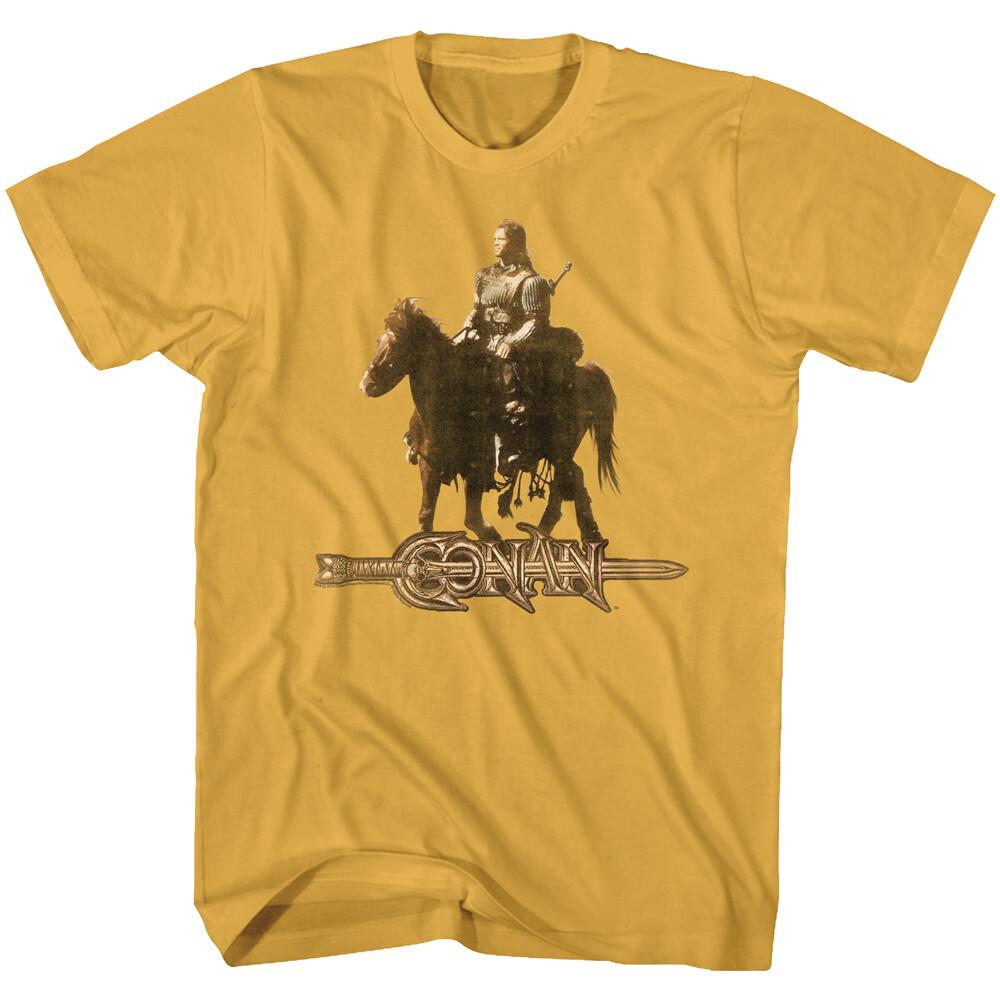 Conan The Barbarian Movie Conan Riding Horse Belit Men T-Shirt XL