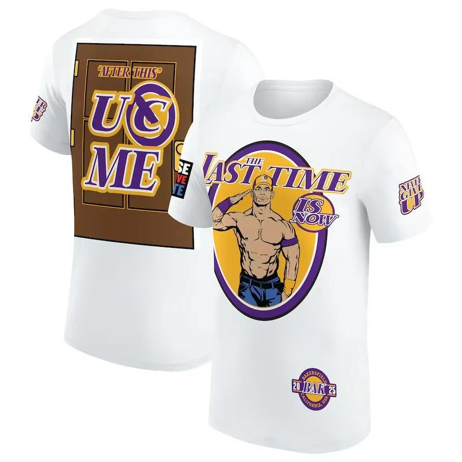 

WWE John Senna 2025 Farewell Bakersfield Concert Same Printed Men s and Women s High Quality Casual Fashion Cotton T-Shirt S