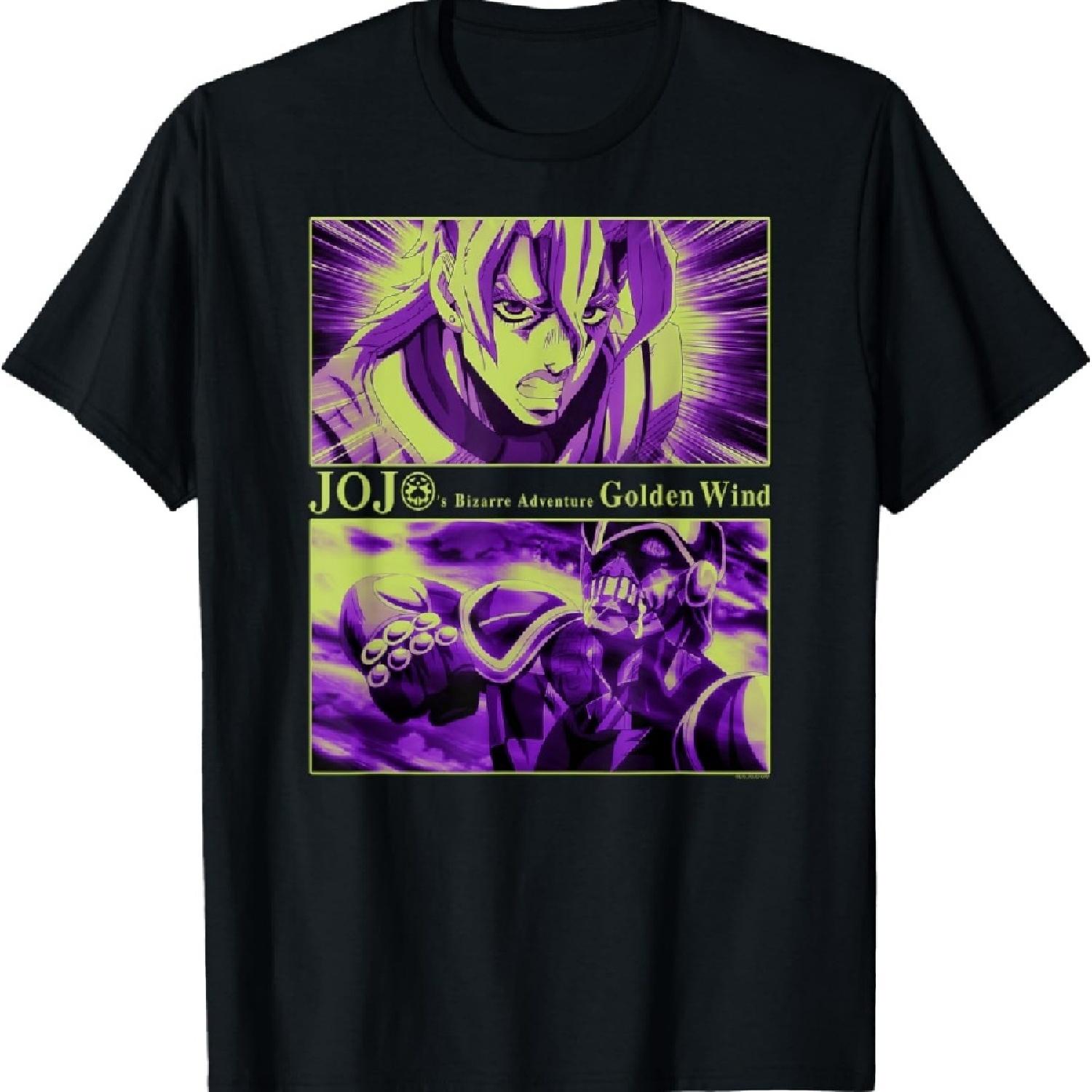 

JoJo s Bizarre Adventure Golden Wind Fugo & Purple Haze T-Shirt XXXXXL чорний