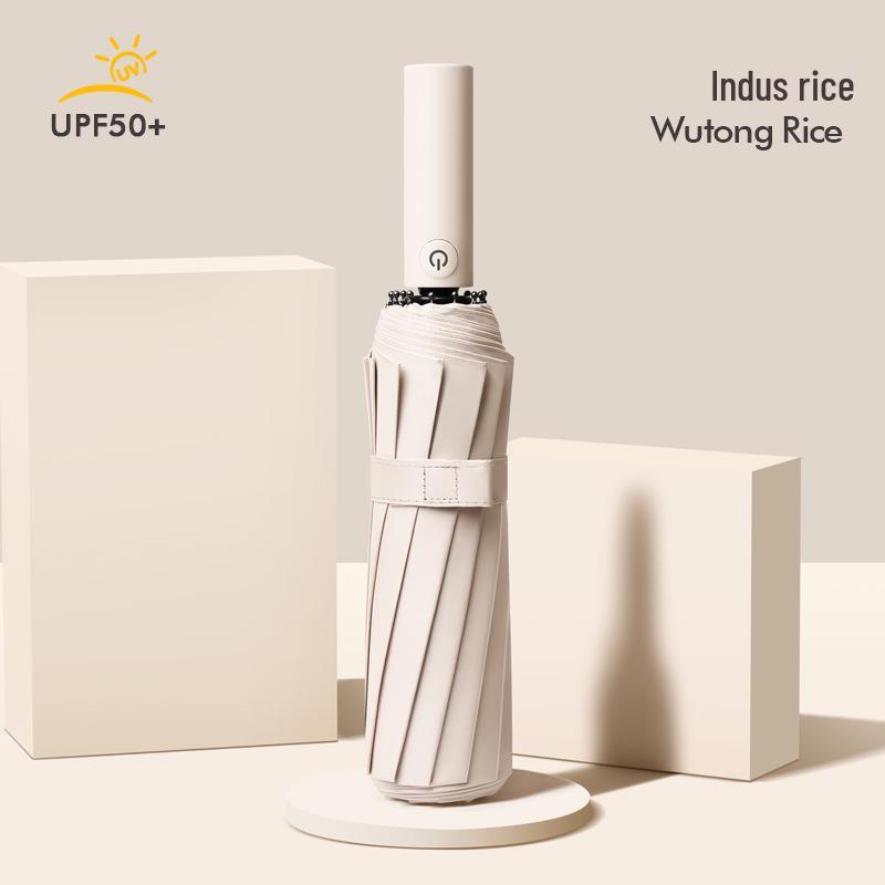 60-Bone High-End Automatic Folding Dual-Use Umbrella, Anti-Rebound, Sunshade for Men & Women