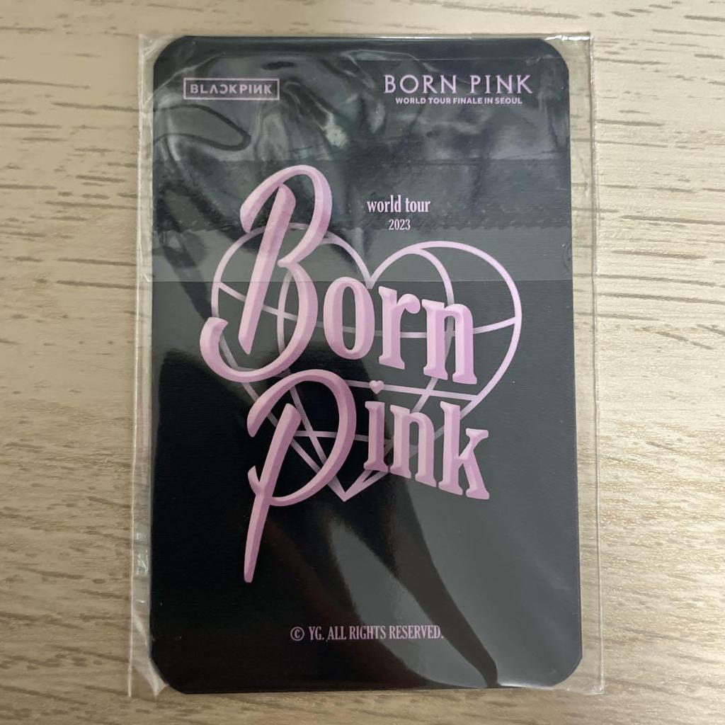 [USED] BLACKPINK ROSE Seoul Concert MD Bonus Trading Card