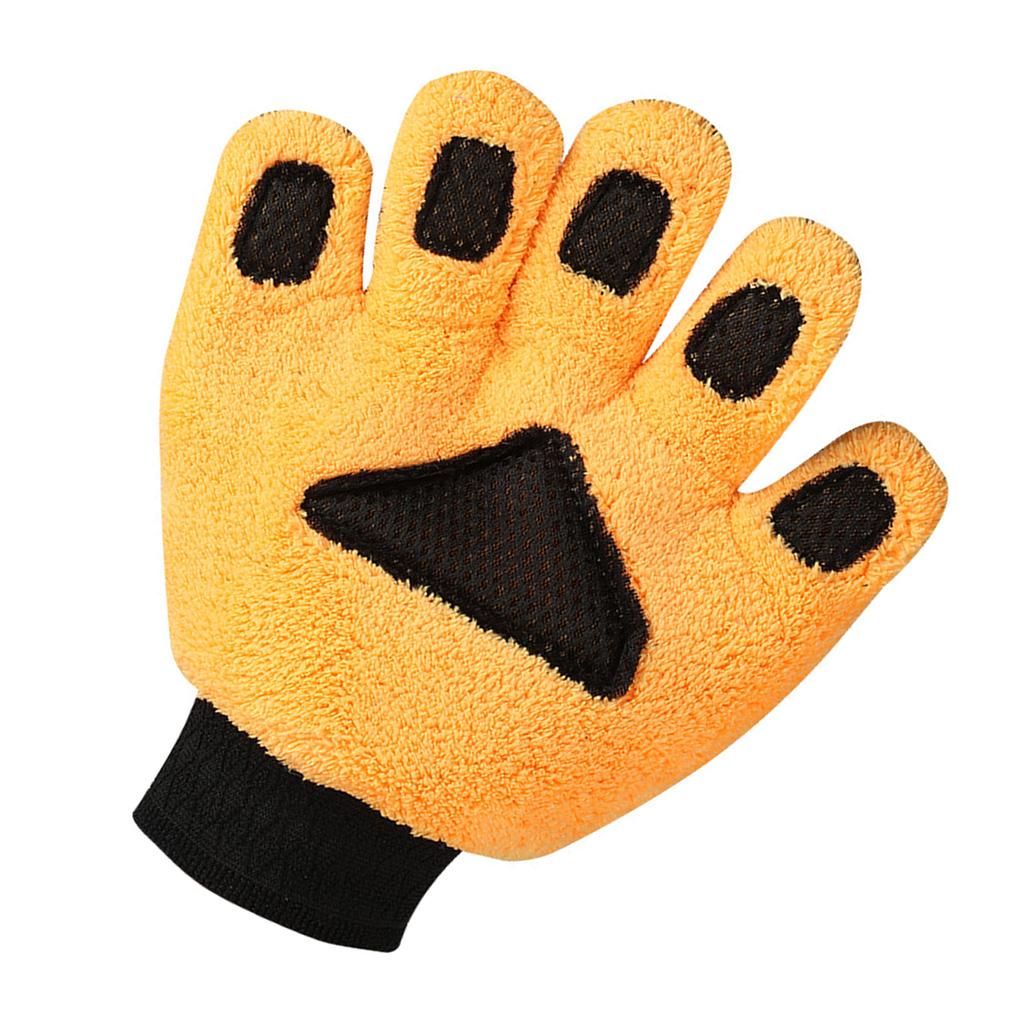 Double Sided Corals Fleece Wash Mitt Five Finger Gloves For Efficient Vehicle Washing Without Crossing Contamination