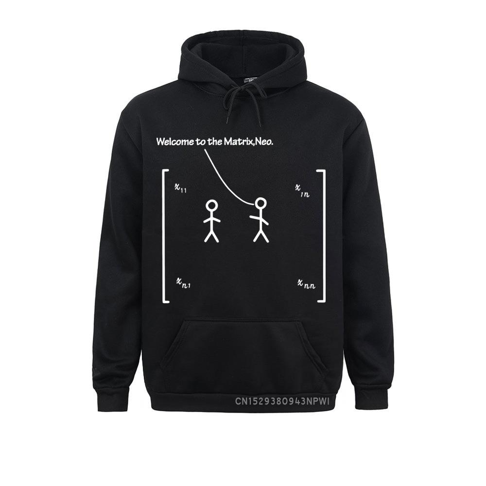 

Добро пожаловать в Neo Толстовка Матрицы Математика Линейная алгебра Числовой массив Пальто Спортивная одежда Nerd Размер ЕС