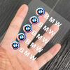 Car Interior Sticker Creative Emblem Badge Sticker Waterproof For BMW M F10 F20 E83 E90 E92 E93 X1 X5 X6 F30 G03 E43 E53 E63 E84 RI3