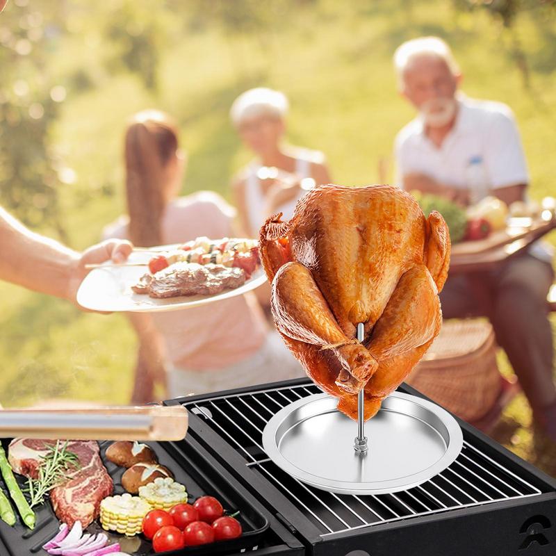 15 Slots Chicken Wing Rack Stainless steel Chicken Leg Grill Rack With Drip Tray for Indoor Outdoor Grilling Accessories