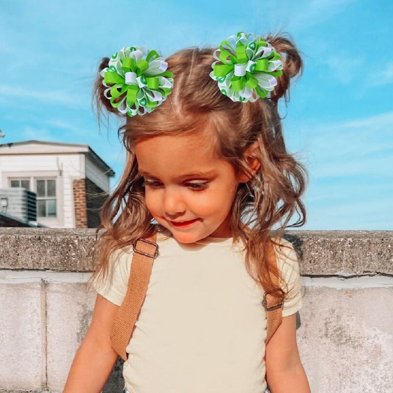 1 Pair Saint Patrick's Hair Clips Stylish Girls Hair Barrettes Hairclips Side Hairpin Trendy Headwear Hair Accessories
