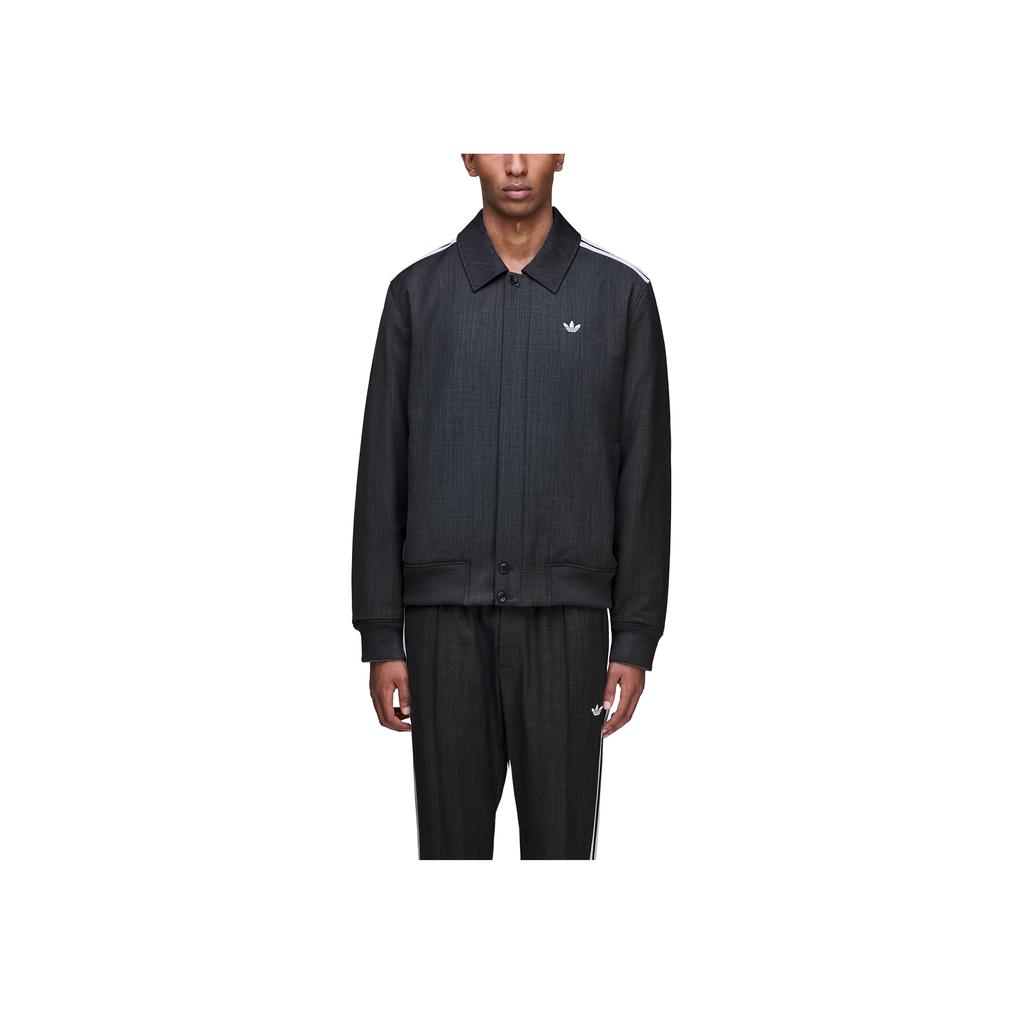 Adidas Originals Wales Bonner FW25 Wool Blouson Striped Zip Sports Long Sleeve Jacket Unisex Jacket KB2315