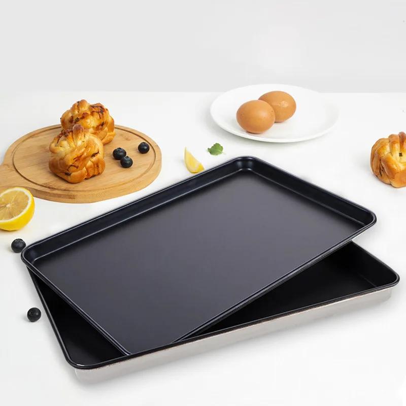 Rectangle Non-Stick Baking Pan Commercial Baking Sheet Oven Tray for Biscuit Pie Pizza Roast Muffin Bread Bakeware Cake Plated