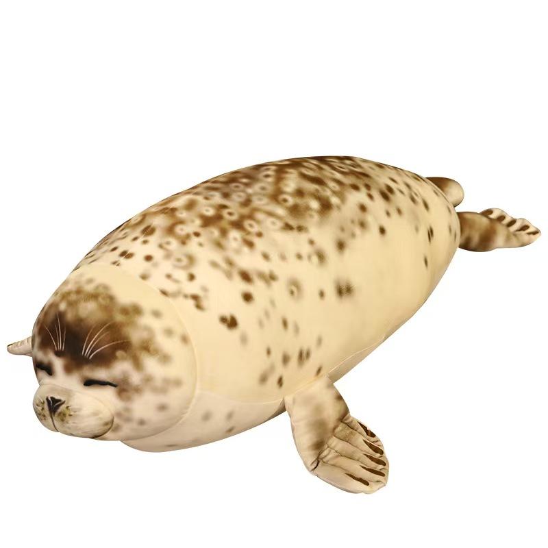Simulation Riesiger Seelöwe Plüschtiere Meereswelt Tier Weich Gefüllt 3D Seehund Kissen Heimdeko Sofakissen Schönes Geburtstagsgeschenk 50
