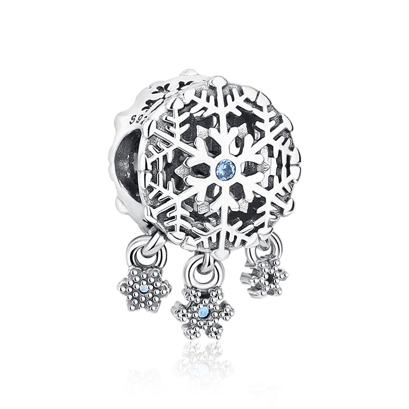 Original 925 Silver Charms Christmas Santa Reindeer Pendant Beads Fit Bracelets Necklaces Women DIY Jewelry Gift