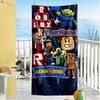 Roblox Personalisierbares Namens-Strandtuch Super Weich & Saugfähig Geeignet für Schwimmen, Fitnessstudio, Camping, Yoga, Urlaub