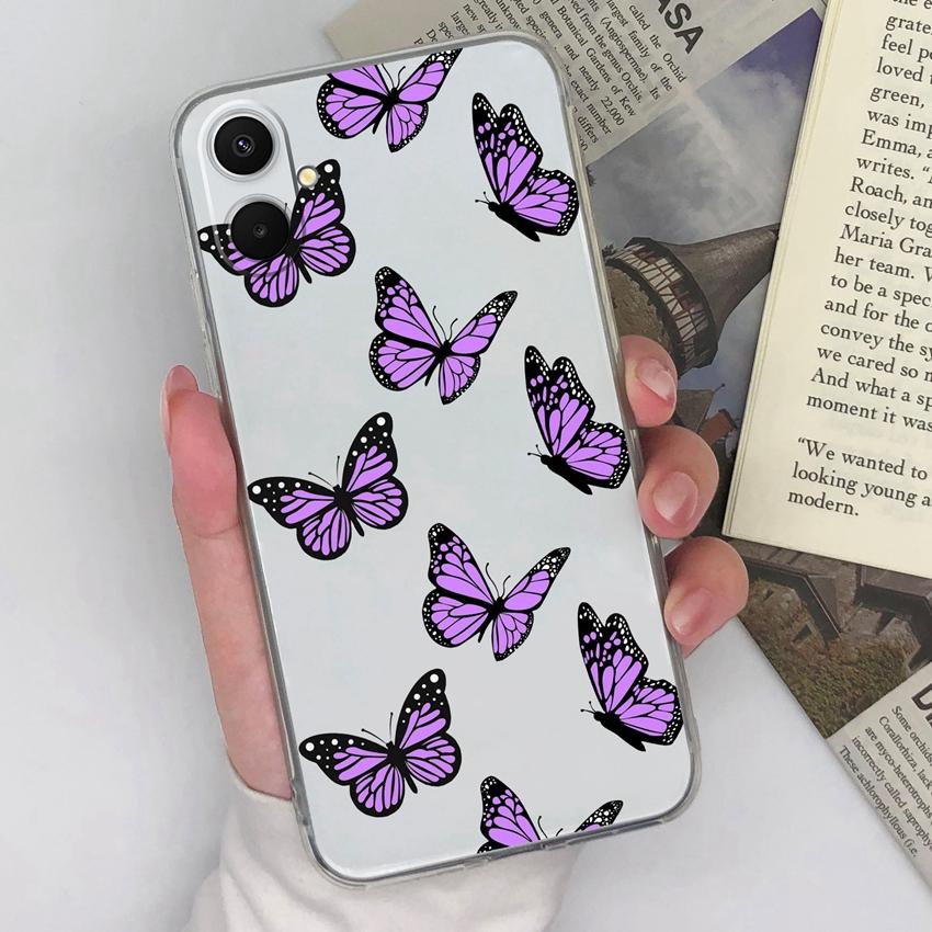 

For Samsung A07 M36 F36 F56 A53 A17 A37 A54 A71 Phone Casing Beautiful Rose Patterns Fashion TPU Silicone Ultra Thin Case For Samsung Clear Back Cover Samsung A07 5G