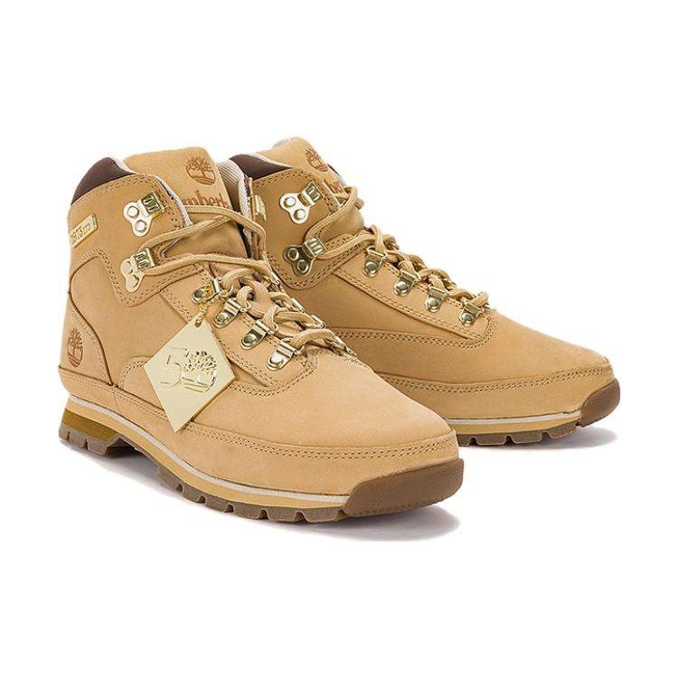 Timberland Comfortable Versatile Trendy Shock Absorbing Non-Slip High-Top Outdoor Functional Shoes Men Shoes Brown A5Z35