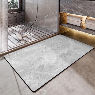Almohadilla de lodo de diatomeas para baño absorbente secado rápido alfombrilla para pies puerta de baño alfombra antideslizante