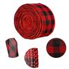 New Christmas Decorations 2 Meters Lattice Ribbon Red and Black Lattice Ribbon Black and White Straps Tree Decoration