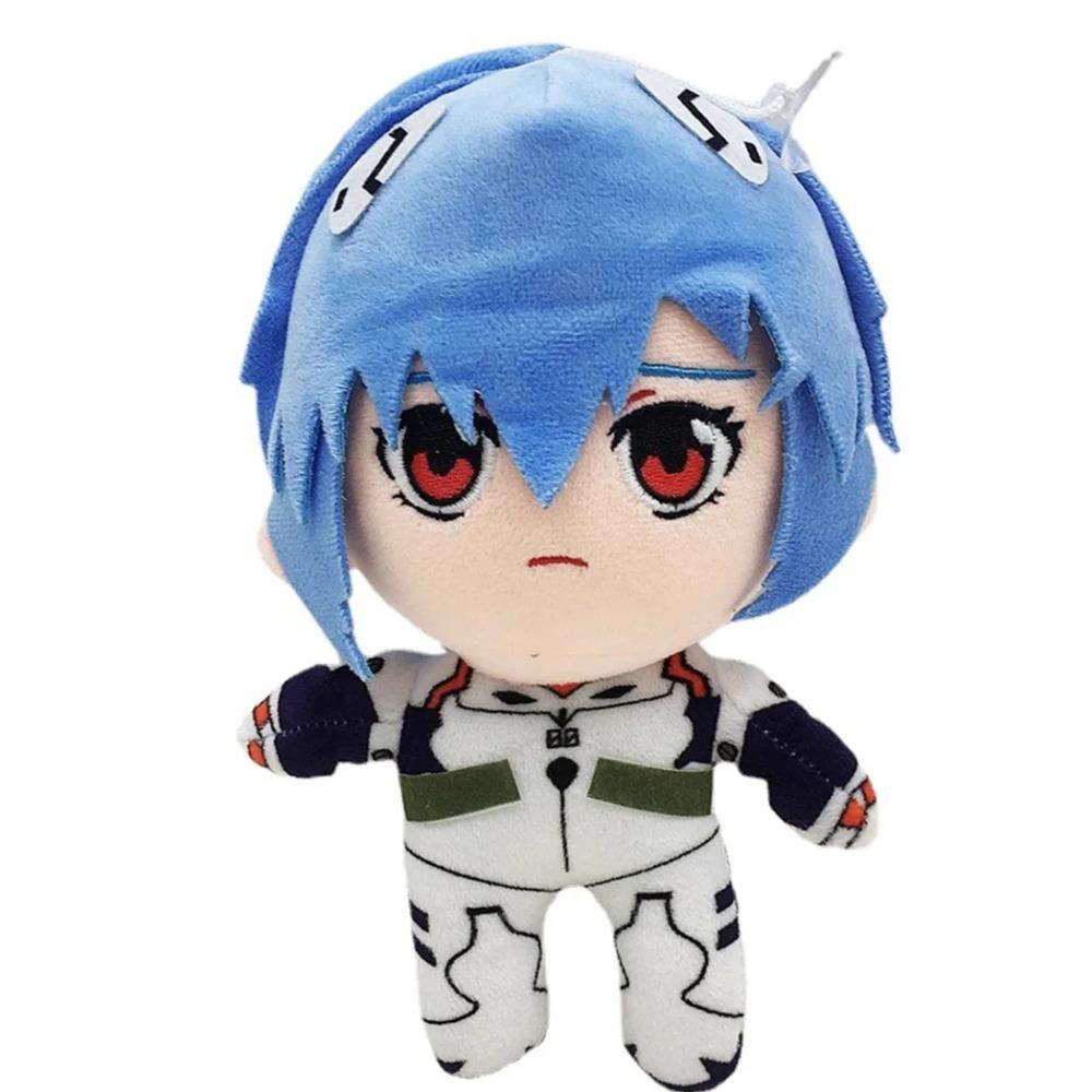 20cm Plyšová hračka Evangelion Ayanami Rei EVA Japonské anime Kreslená postavička Panenka Výplň Klasická Roztomilá Kawaii Dárky Pro Děti Hračky