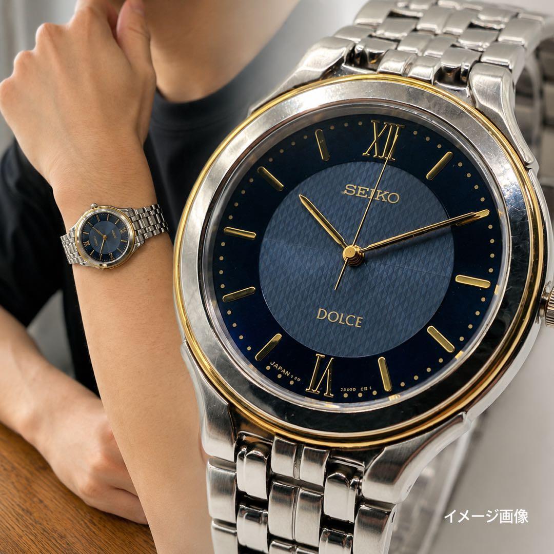 SEIKO DOLCE Men s Watch Solar Operation Silver x Gold 192