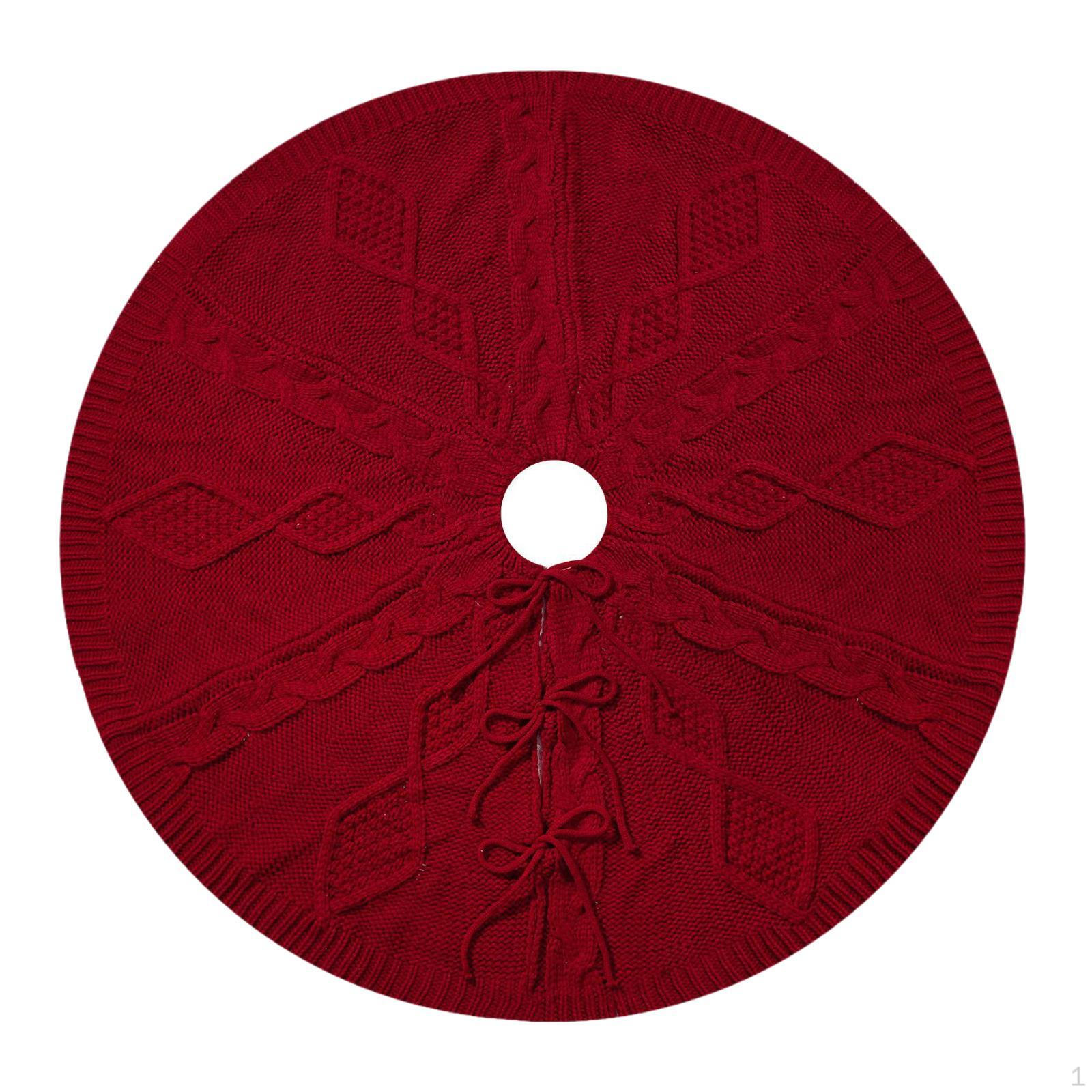 

Рождественская юбка, украшение, портативный, декоративный, современный, рождественский, ковер на год Red 48 inch