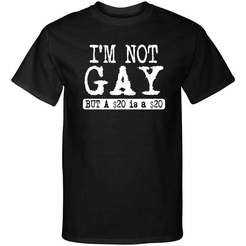 Non sono gay ma un 20 è un 20 Maglietta Grafica con Umorismo per Adulti T Shirt