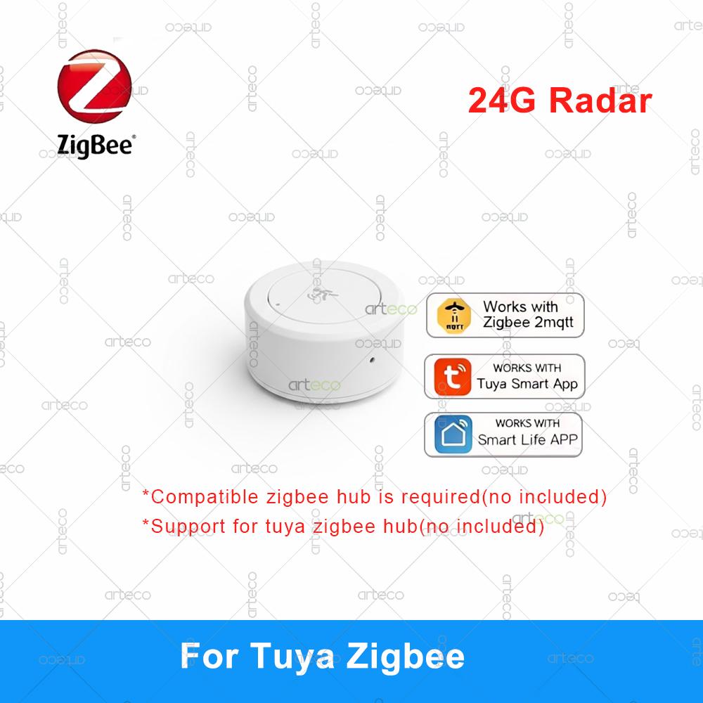 Mini Zigbee Human Presence Sensor 24G Mmwave Radar Detector Occupancy Sensor,Static/Motion Detect,For Tuya Home Assistant Z2MQTT