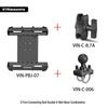 Heavy-Duty Outdoor Tablet Stand with U-bolt Round Tube Mount for 7-14 Inch Tablets