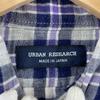 URBAN RESEARCH check Long sleeve shirt purple mens M used